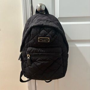 Marc Jacobs Black Quilted Backpack
